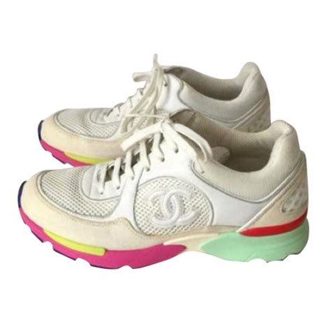 chanel colour block shoes|chanel style sneakers.